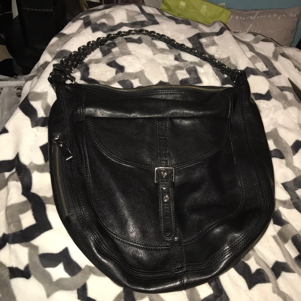 Anthropologie TANO black leather shoulder bag